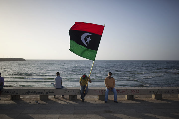 24 hours in pictures: anti-Gaddafi demonstration in Benghazi