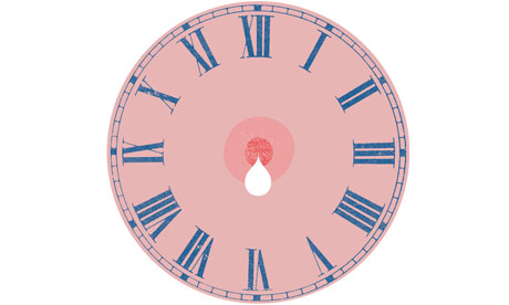 Breastfeeding clock illustration