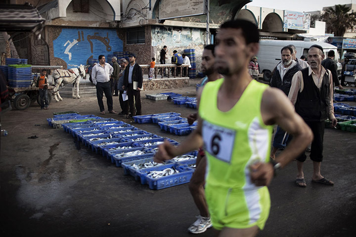 gaza marathon: Palestinian Olympic athlete Nader Masri