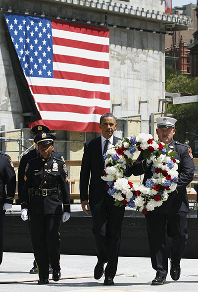 Obama Visits Ground Zero: President Obama visits the World Trade Center site 