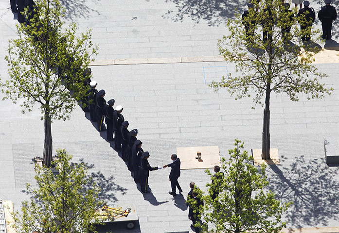 Obama Visits Ground Zero: President Obama visits the World Trade Center site 
