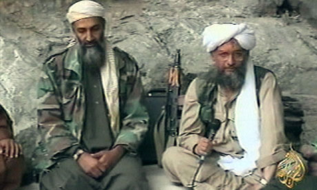 times of osama bin laden. Osama bin Laden (left) with