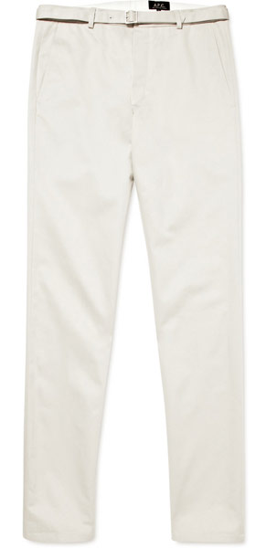 Key trends: men's white: White chinos