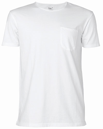 Key trends: men's white: T-shirt