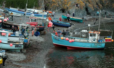 Fishing boats in Helston. Photograph: Matt Cardy/Getty Images