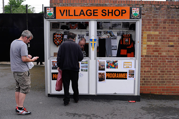 Barnet v Port Vale: Village shop outside Underhill