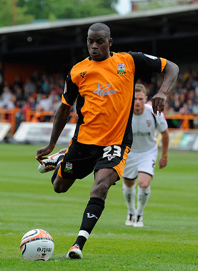 Barnet v Port Vale: Izale McLeod takes the penalty