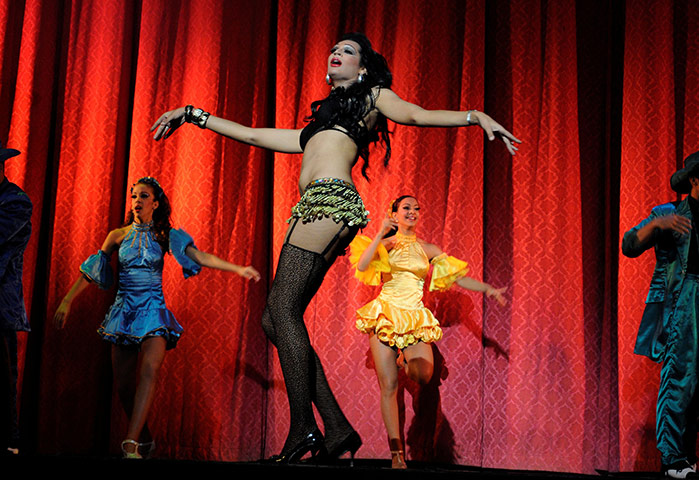 24 hours in pictures: Cubans transvestites perform in Karl Marx theatre in Havana