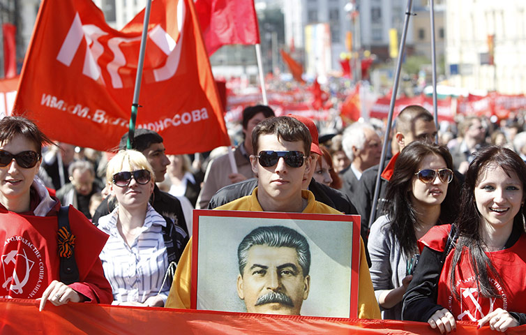 moscow vicotory day  : Russian communists 