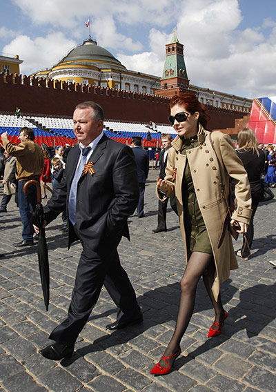 moscow vicotory day  : Anna Chapman