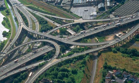 Aerail view of Spaghetti Junction, Birmingham