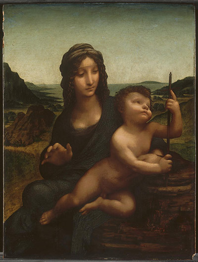 leonardo da vinci : The Madonna of the Yarnwinder