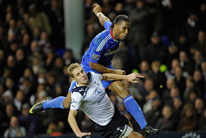 Top 50 transfer targets: Chelsea's Didier Drogba shoots past Spurs' Michael Dawson to score