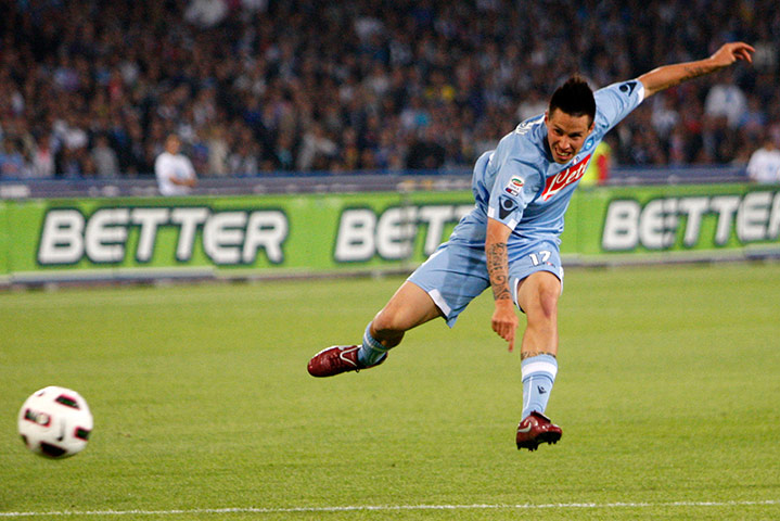 Top 50 transfer targets: Napoli's Marek Hamsik fires in a shots against Inter Milan