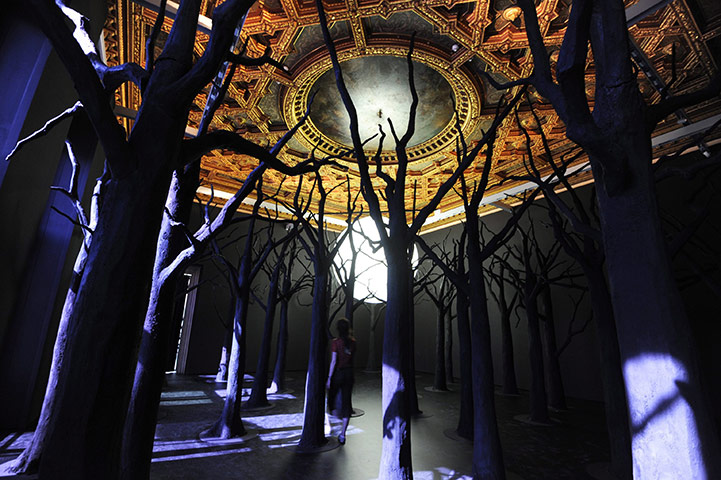 Venice biennale: Gunpowder Forest Bubble by Loris Graud  at the Palazzo Grassi