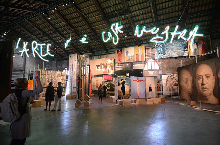 Venice biennale: Art is Cosa Nostra, curated by art critic Vittorio Sgarbi