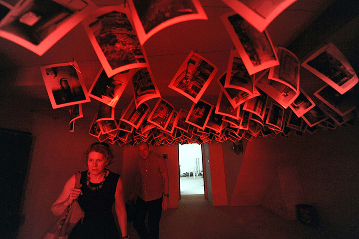 Venice biennale: Part of Mike Nelson's installationat the British Pavilion