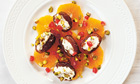 Stuffed dates with clementines and pomegranates recipe