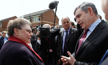 Gordon Brown Gillian Duffy. Gillian Duffy criticised the