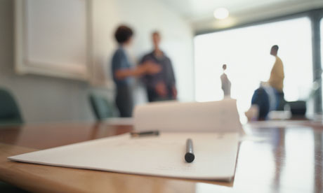 view of office meeting