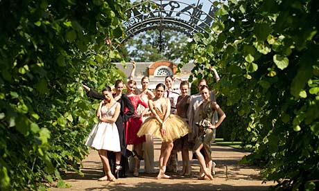 English National Ballet dancers pose in tutus by top fashion designers