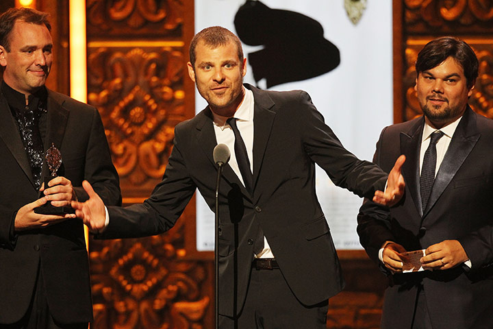 Tony Awards: Winners of Best Book of a Musical Trey Parker, Matt Stone and Robert Lopez 