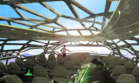The cabin of the future designed by Airbus