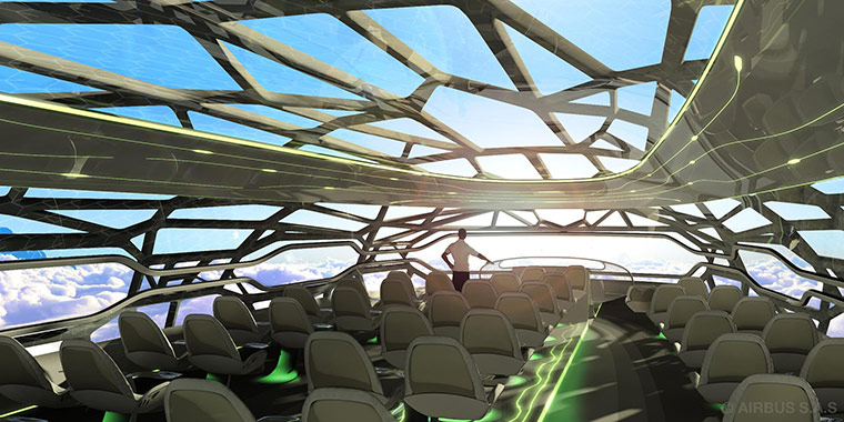 Airbus in 2050: The vitalising zone which provides a panoramic view 