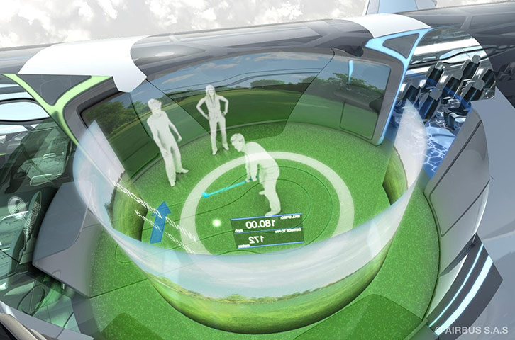 Airbus in 2050: Artists impression of the interaction zone 