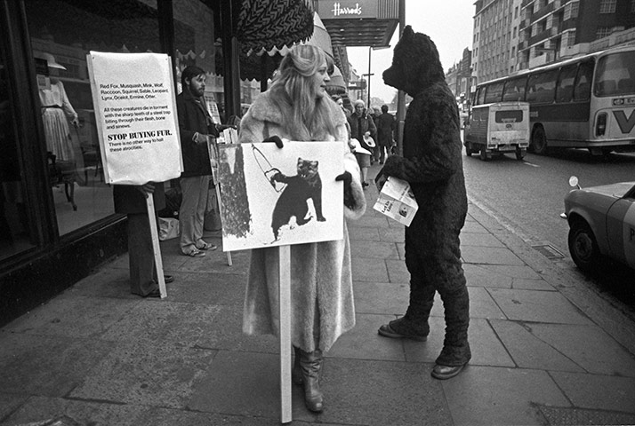 Friends of the Earth: anti-fur demonstration