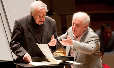 Pierre Boulez and Daniel Barenboim
