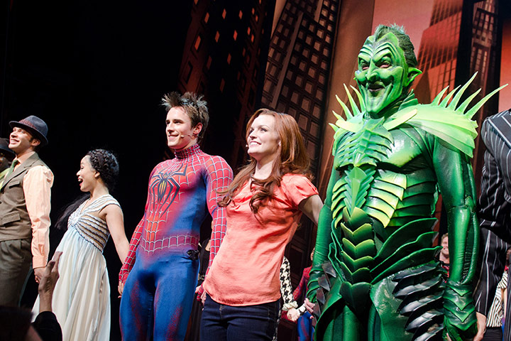 Spider-Man musical: Patrick Page, Jennifer Damiano and Reeve Carney