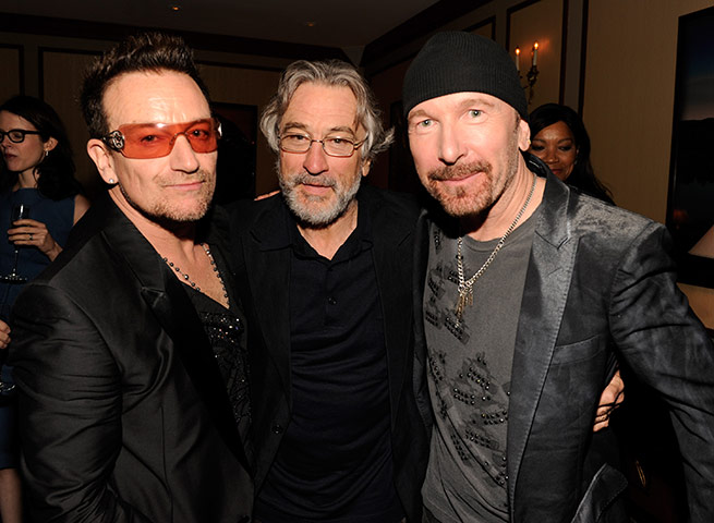 Spider-Man musical: Bono, Robert DeNiro and The Edge backstage
