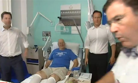 Surgeon David Nunn reprimands David Cameron and Nick Clegg.