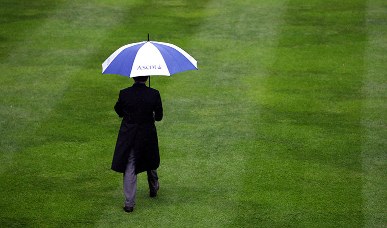 Ascot day three: Racing presenter Derek Thompson before the start of day 3 of Royal Ascot