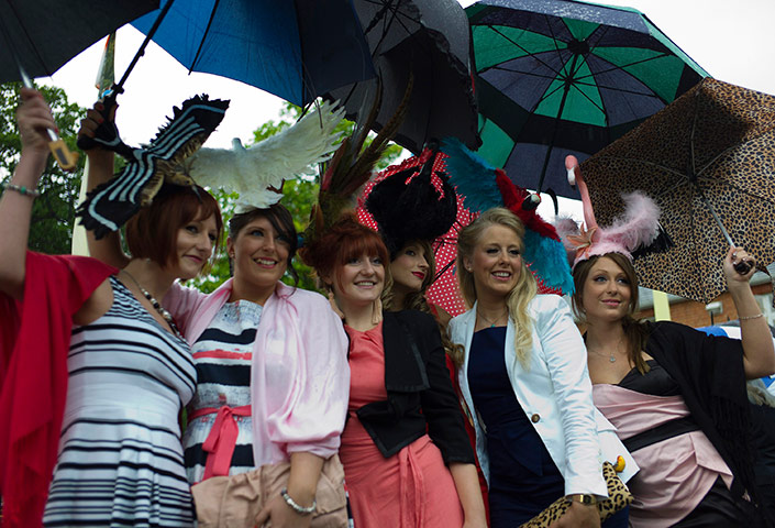 Ascot Ladies day: Racegoers on Ladies day at Royal Ascot