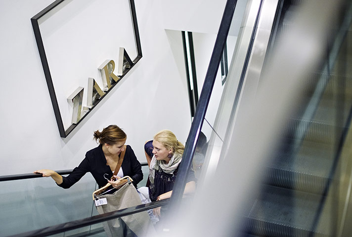 Week in Business: Customers in a Zara store