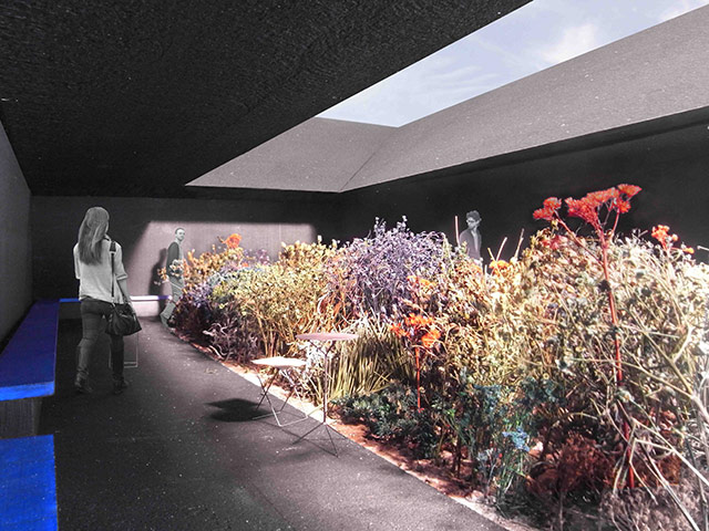Peter Zumthor: Projection of Zumthor's design for the Serpentine Gallery's summer pavilion