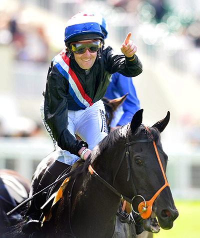 Ascot day 5: Pat Cosgrave on Society Rock celebrates winning the Golden Jubilee Stakes