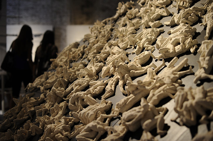Venice Biennale: An installation by Italian artist Ettore Greco