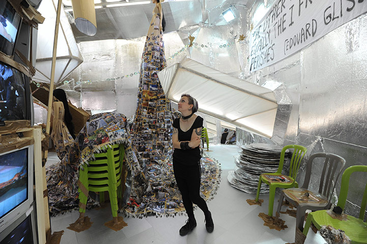Venice Biennale: 'Crystal of Resistance' artist Thomas Hirschhhorn in the Swiss Pavillion