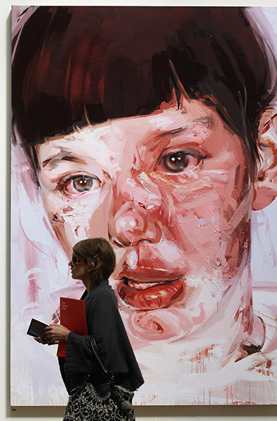 Summer Exhibition: Jenny Saville's painting 'Red Stare Head IV'