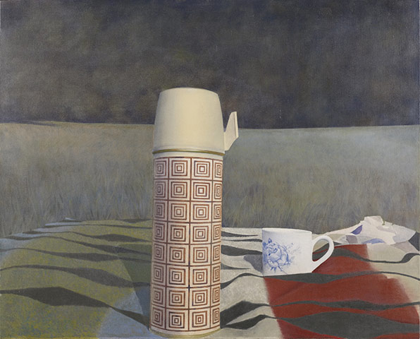 Government Art Collection: David Tindle 'Tea' 1970-1971 Acrylic on canvas