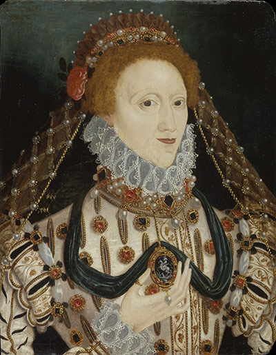 Government Art Collection: Unknown artist, Queen Elizabeth I (1533-1603), Oil on panel