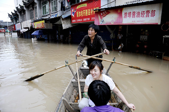 Floods in China: Torrential rains batter parts of China, floods spread