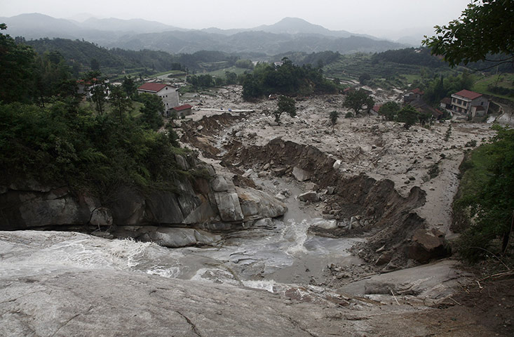 Floods in China: Linxiang, central China's Hunan province
