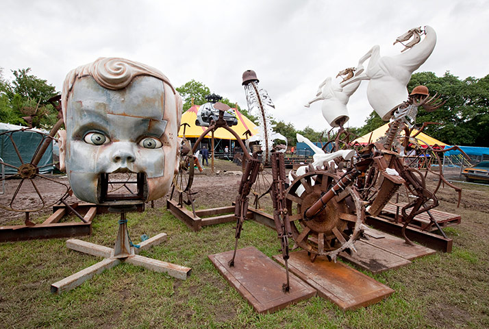 Glastonbury preparations: The Unfair ground, Glastonbury Festival build-up