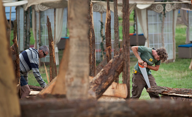 Glastonbury preparations: The Park, Glastonbury Festival build-up