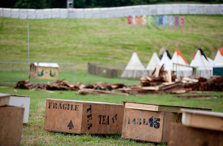 Glastonbury preparations: Glastonbury Festival supplies