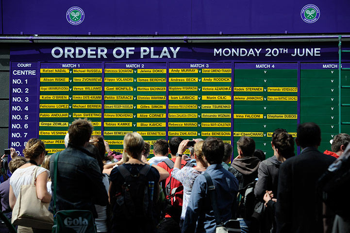 Wimbledon Day One: Wimbledon tennis